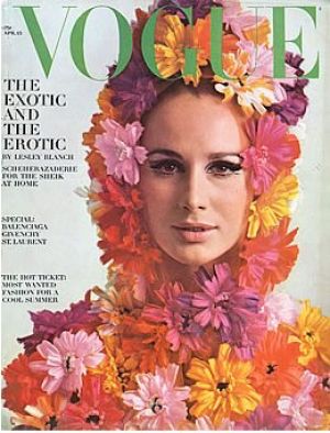 Vintage Vogue magazine covers - wah4mi0ae4yauslife.com - Vintage Vogue April 1965 - Brigitte Bauer.jpg